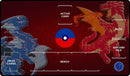 Gamermats: Red and Blue Dragon Wit Pokémon Compatible Zones