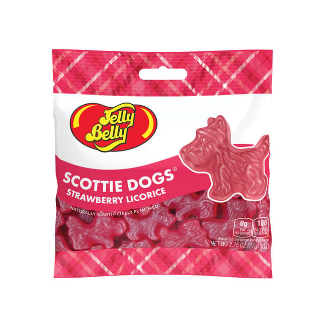 Jelly Belly: Scottie Dogs: Strawberry Licorice