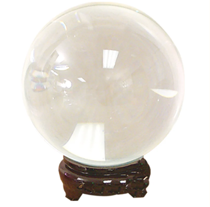 Crystal Ball w/ Stand: Medium (8cm): Crystal