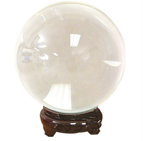 Crystal Ball w/ Stand: Extra-Large (13cm): Crystal