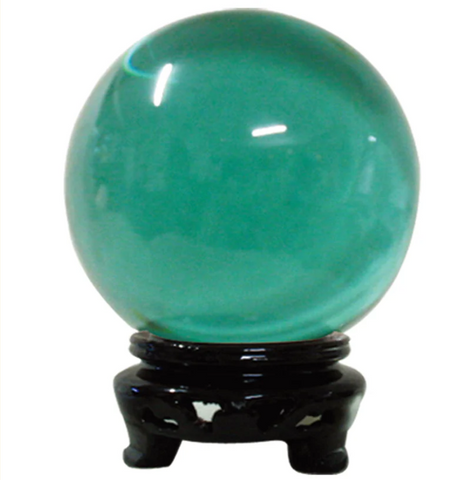Crystal Ball w/ Stand: Medium (8cm): Green