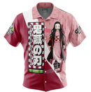 Hawaiian Shirt: Anime: Demon Slayer: Nezuko: XL