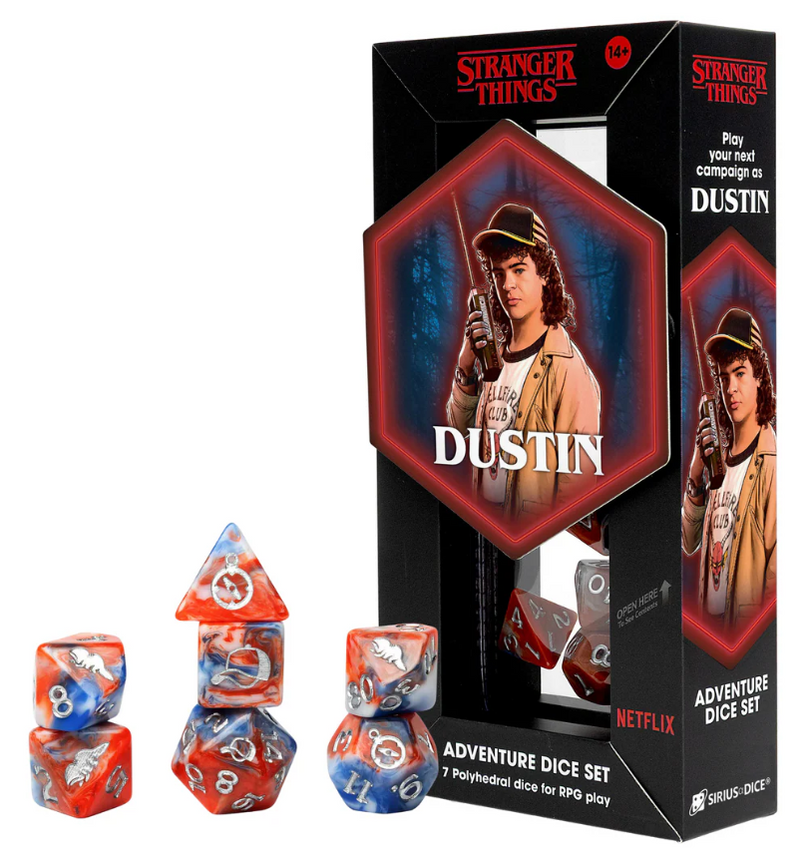 Stranger Things Adventure Dice Set: Dustin