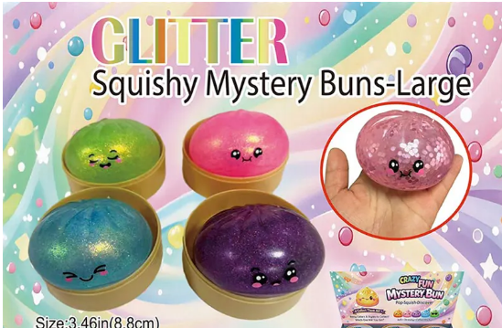 Puka: Mystery Squishy Bun: Glitter: Small