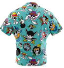 Hawaiian Shirt: Anime: One Piece: Strawhats Jolly Roger: Large