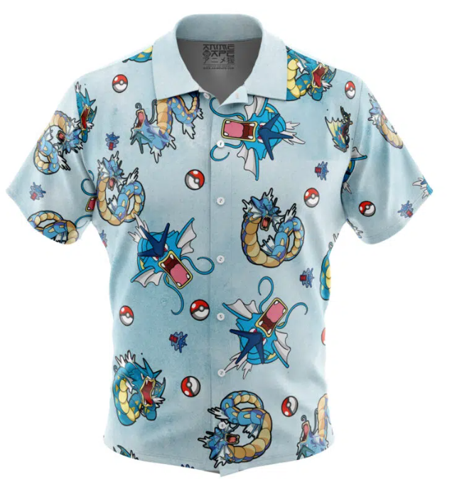 Hawaiian Shirt: Pokemon: Gyarados: Small