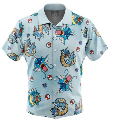 Hawaiian Shirt: Pokemon: Gyarados: Large