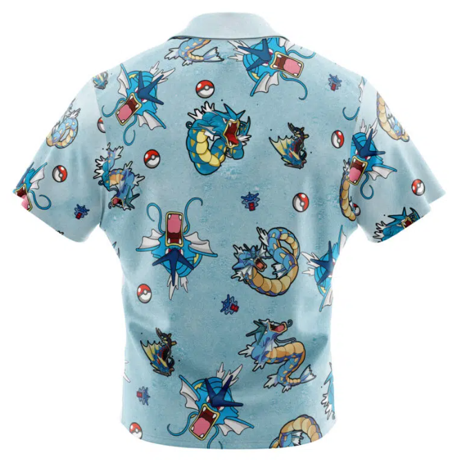 Hawaiian Shirt: Pokemon: Gyarados: Small