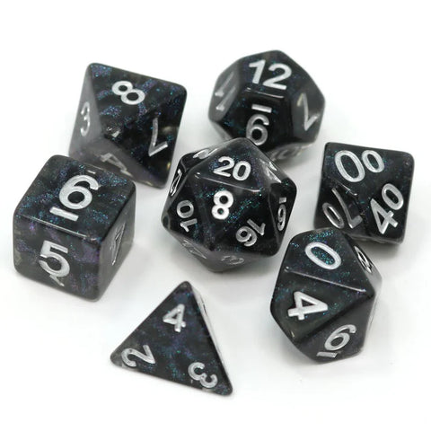 Die Hard Dice 7 Die RPG Dice Set: Void Crystal