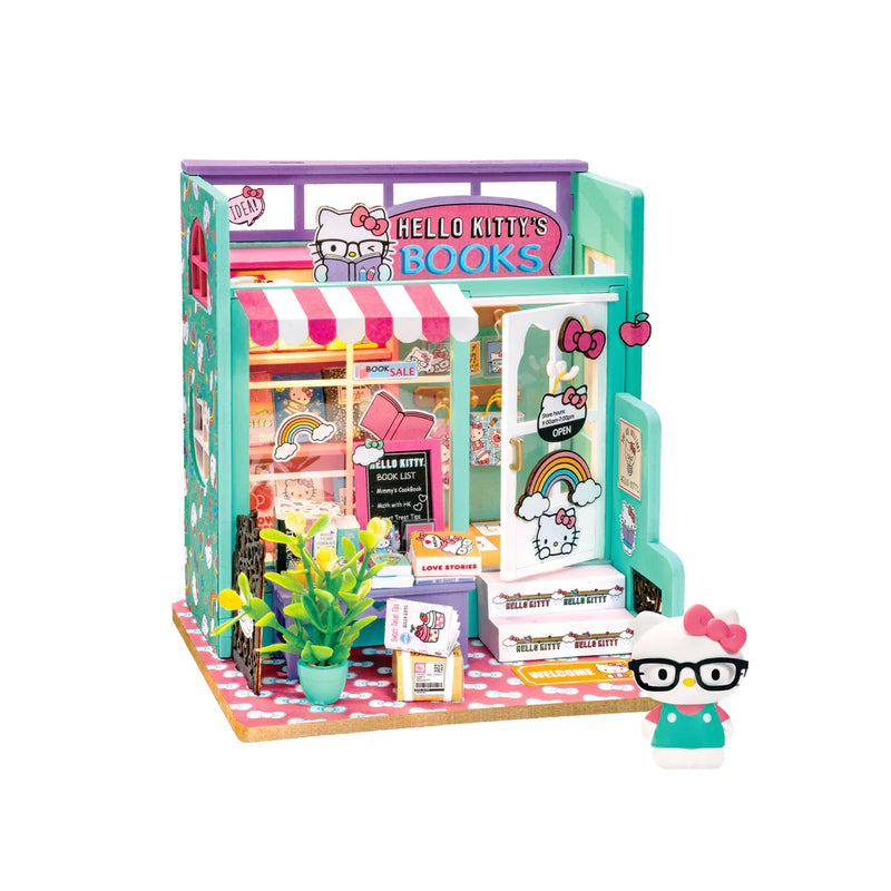 Hello Kitty 3D Wooden Puzzle: Miniature House Bookstore