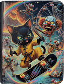 Maggot Labs: 9-Pocket Zippered Binder: Midnight Meow-Fu