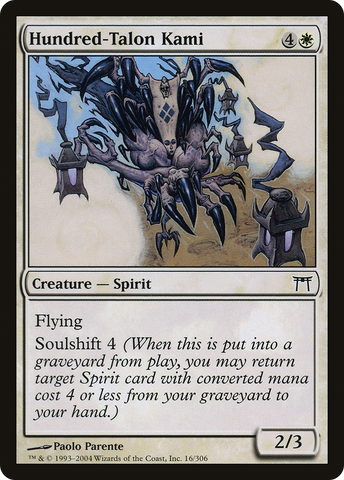 Hundred-Talon Kami [Champions of Kamigawa]