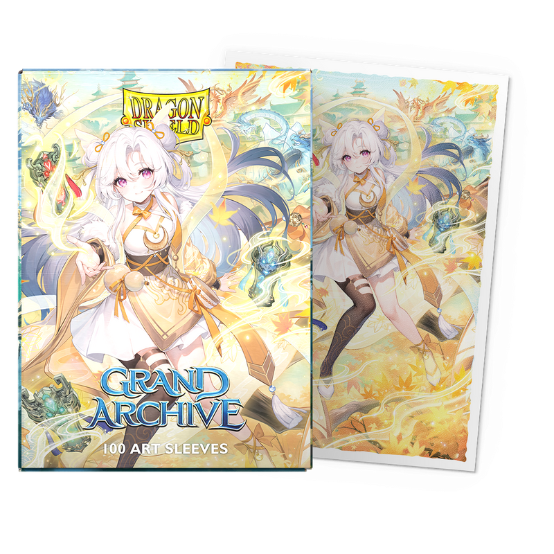 Dragon Shield: Standard 100ct Art Sleeves - Grand Archive (Guo Jia, Heaven's Favored - Matte)