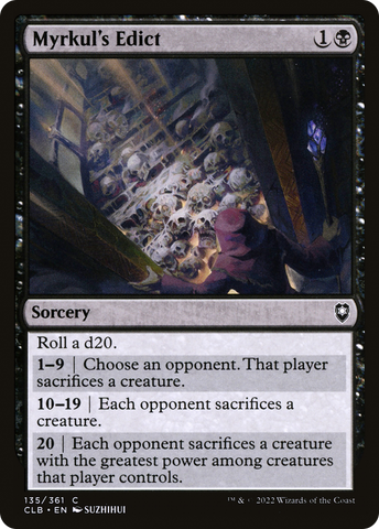Myrkul's Edict [Commander Legends: Battle for Baldur's Gate]