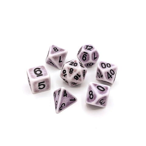 Die Hard Dice 7 Die RPG Dice Set: Lavender Ancient