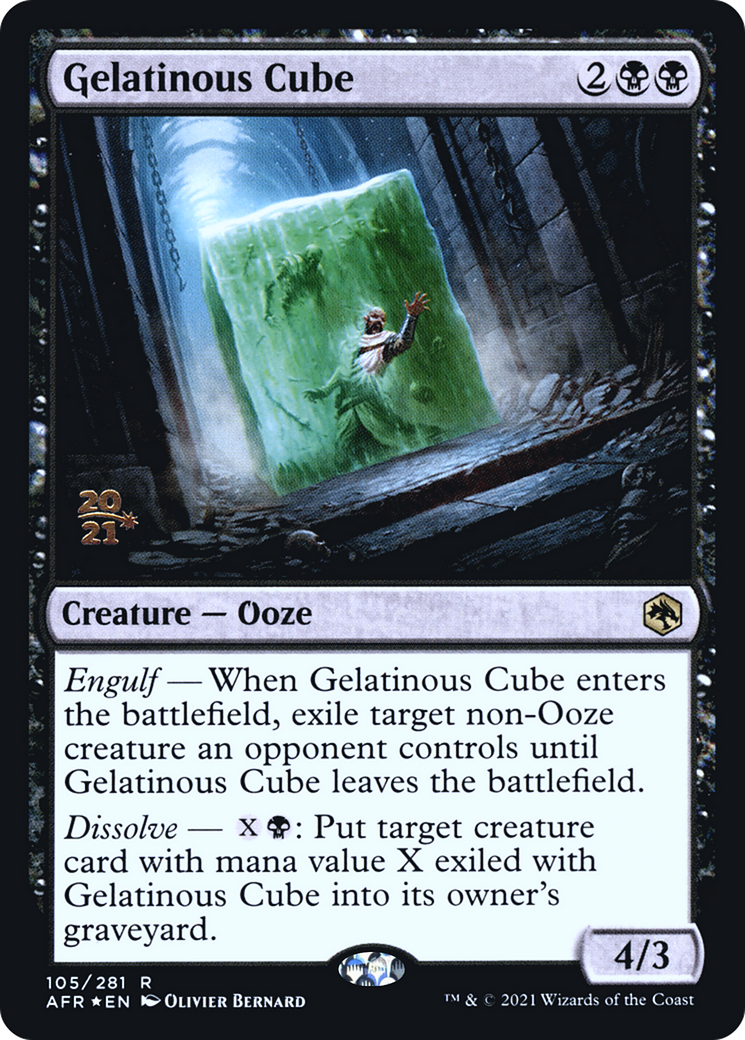 Gelatinous Cube [Dungeons & Dragons: Adventures in the Forgotten Realms Prerelease Promos]
