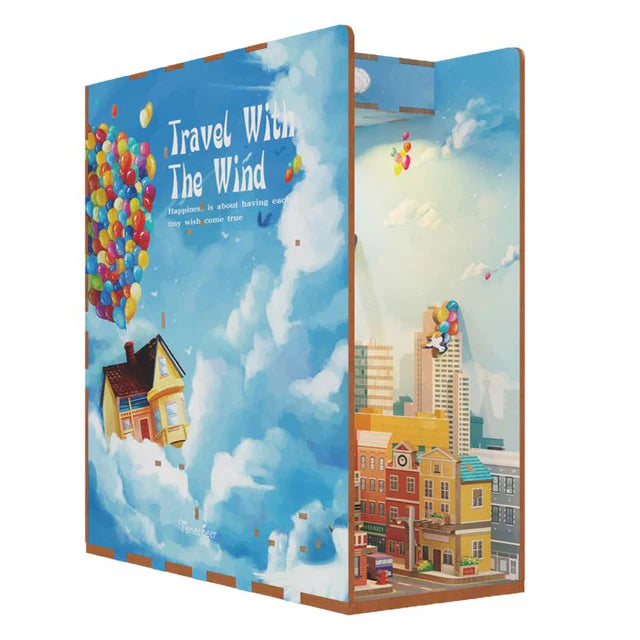 3D Wooden Puzzle: Mini Book Nook: Travel with the Wind