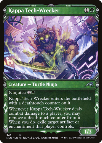Kappa Tech-Wrecker (Showcase Ninja) [Kamigawa: Neon Dynasty]