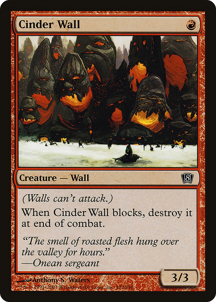 Cinder Wall [Eighth Edition]