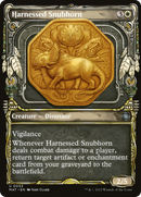 Harnessed Snubhorn (Showcase) [March of the Machine: The Aftermath]