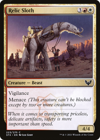 Relic Sloth [Strixhaven: School of Mages]