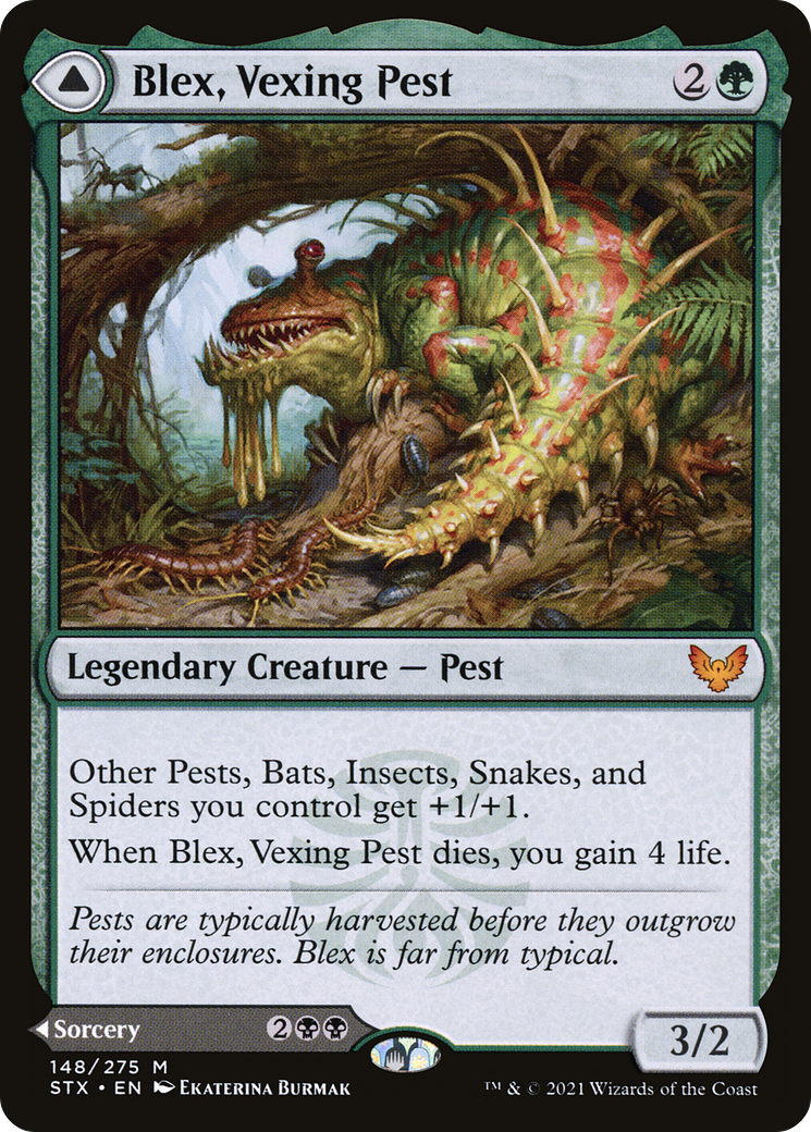 Blex, Vexing Pest // Search for Blex [Strixhaven: School of Mages]