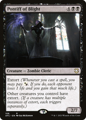 Pontiff of Blight [Dungeons & Dragons: Adventures in the Forgotten Realms Commander]