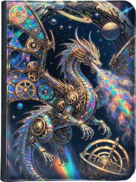 Maggot Labs: 9-Pocket Zippered Binder: Aetherforge Dragon-Clockwork Sovereign