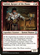 Valduk, Keeper of the Flame [Dominaria Prerelease Promos]