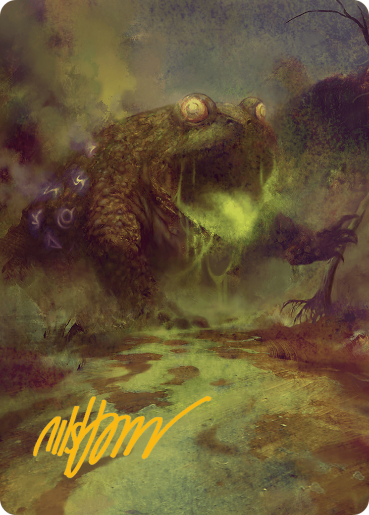 The Gitrog Monster Art Card (Gold-Stamped Signature) [Bloomburrow Art