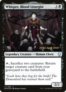 Whisper, Blood Liturgist [Dominaria Prerelease Promos]