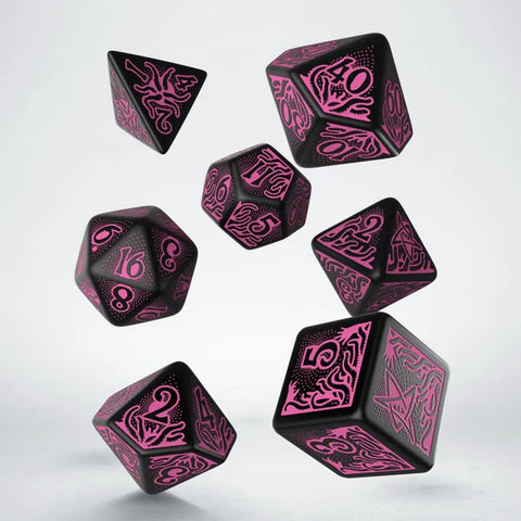 Call of Cthulhu Dice Set: 7th Edition: Black/Magenta