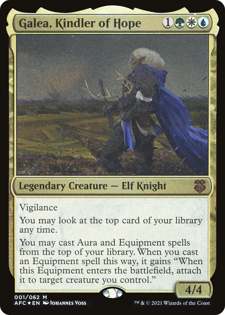 Galea, Kindler of Hope (Display Commander) [Dungeons & Dragons: Adventures in the Forgotten Realms Commander]