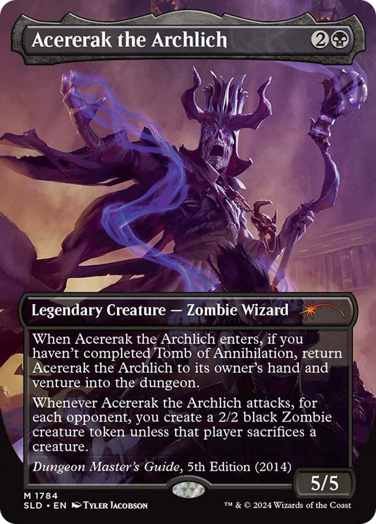 Acererak the Archlich (SLD-1784) - Secret Lair Drop (Borderless) Foil