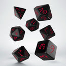 Classic RPG Dice Set: Black & Red