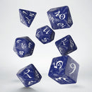 Classic RPG Dice Set: Cobalt & White