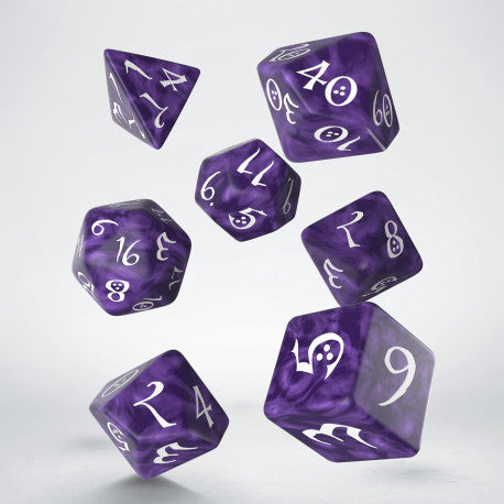 Classic RPG Dice Set: Lavender & White