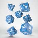 Classic Runic RPG Dice Set: Glacier & White