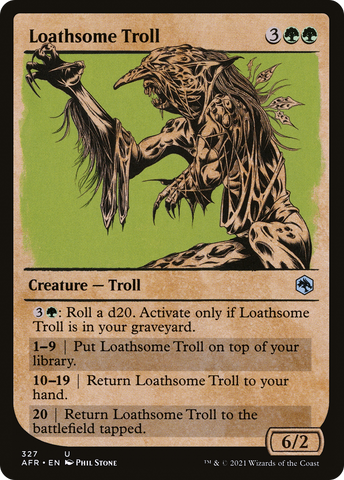 Loathsome Troll (Showcase) [Dungeons & Dragons: Adventures in the Forgotten Realms]