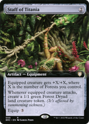 Staff of Titania (Extended Art) [The Brothers' War Commander]