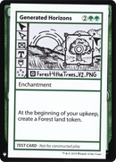 Generated Horizons [Mystery Booster Playtest Cards]