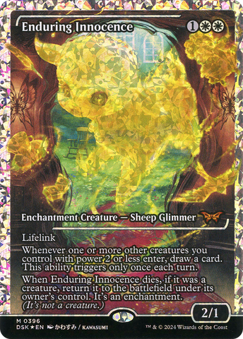 Enduring Innocence (Japan Showcase Fracture Foil) [Duskmourn: House of Horror]
