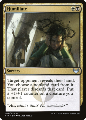Humiliate [Strixhaven: School of Mages]