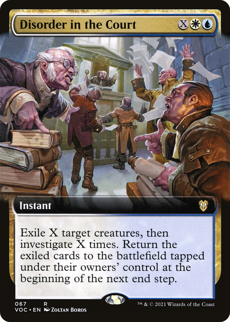 Disorder in the Court (Extended Art) [Innistrad: Crimson Vow Commander]