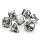 Die Hard Dice 7 Die RPG Dice Set: Black Wisp