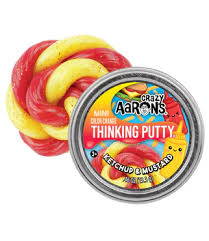 Crazy Aaron's Mini Thinking Putty: Ketchup & Mustard