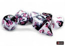 Chessex Gemini: Black White/ Pink 7 Dice Set (Copy)