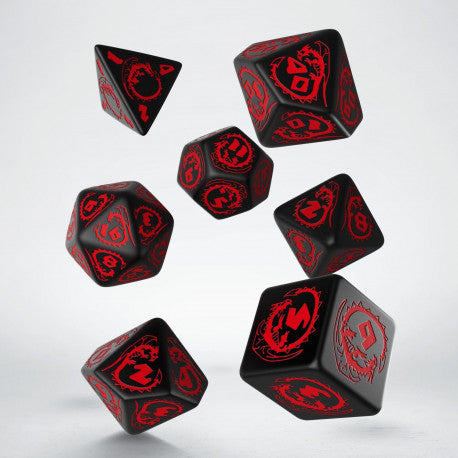 Dragons Modern Dice Set: Onyx