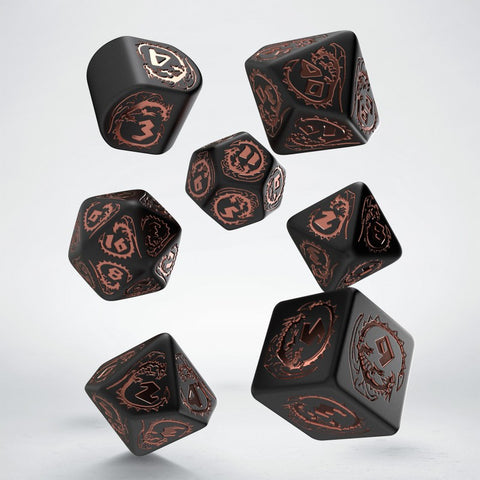 Q Workshop Dragons Dice Set: Obsidian