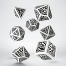 Dwarven Dice Set: Black and White